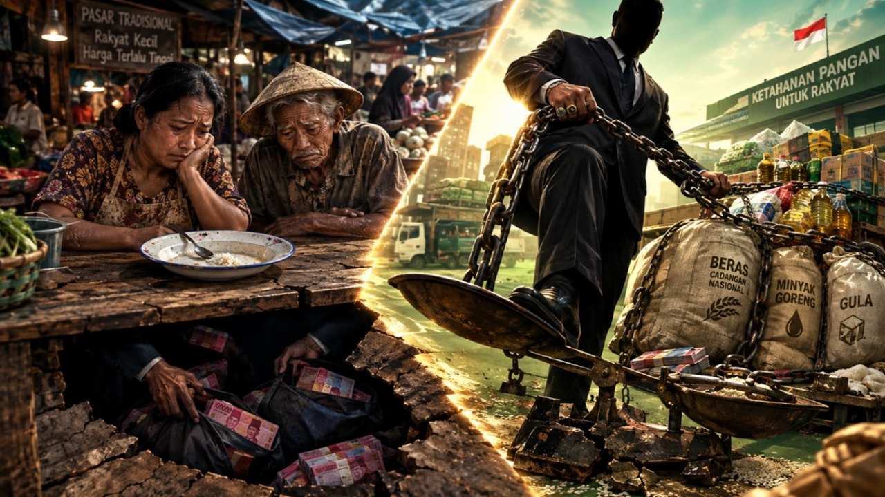 Korupsi yang "Memakan" Piring Makan Rakyat, Mafia Pangan, dan Harga Sembako yang Mencekik
