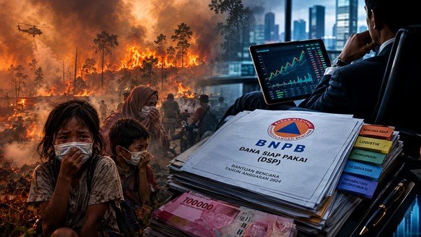 Asap Bencana dan Saham Gelap: Ketika Dana Darurat BNPB Dikeruk di Tengah Derita Karhutla